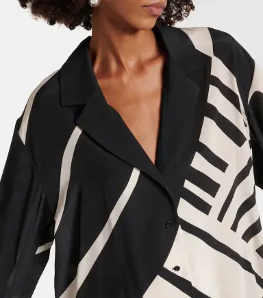 SIR Printed silk shirt | Thumbnail 6