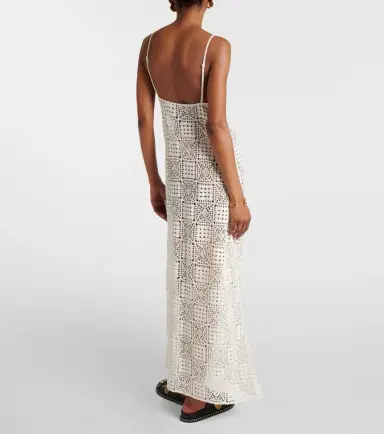 SIR Crochet cotton maxi dress | Thumbnail 3