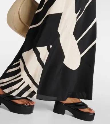 SIR Arte printed silk satin maxi dress | Thumbnail 5