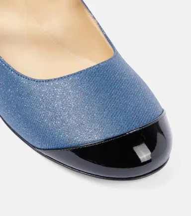 Mach & Mach Embellished denim Mary Jane flats | Thumbnail 2