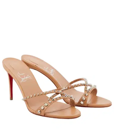 Christian Louboutin Tatoosh 85 spiked leather mules | Thumbnail 1 Christian Louboutin Tatoosh 85 spiked leather mules | Thumbnail 1