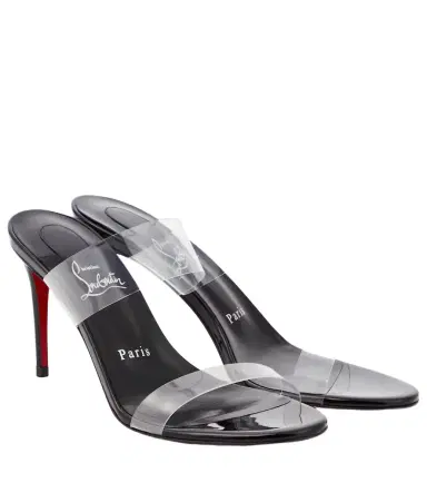 Christian Louboutin Just Nothing 85 PVC mules | Thumbnail 1 Christian Louboutin Just Nothing 85 PVC mules | Thumbnail 1
