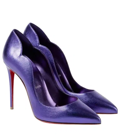 Christian Louboutin Hot Chick 100 metallic leather pumps | Thumbnail 1 Christian Louboutin Hot Chick 100 metallic leather pumps | Thumbnail 1