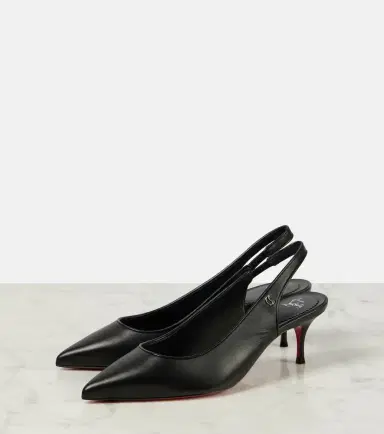 Christian Louboutin Sporty Kate 55 leather slingback pumps | Thumbnail 4