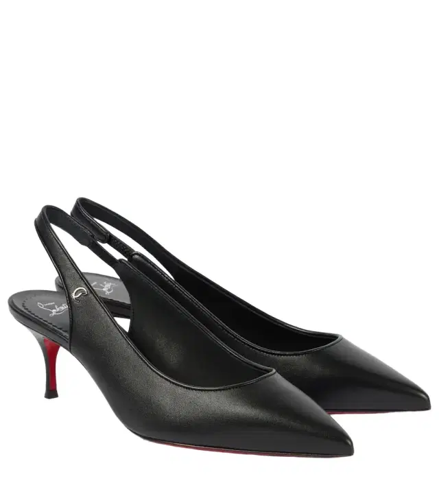 Christian Louboutin Sporty Kate 55 leather slingback pumps