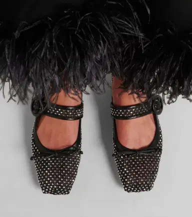 Christian Louboutin Mamastrapitina embellished mesh ballet flats | Thumbnail 7