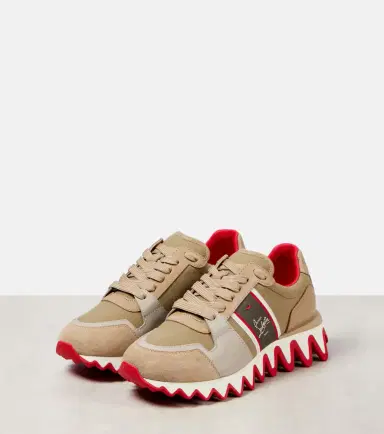 Christian Louboutin Nastroshark leather and canvas sneakers | Thumbnail 4 Christian Louboutin Nastroshark leather and canvas sneakers | Thumbnail 4