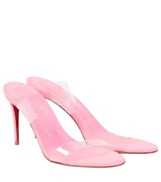 Christian Louboutin Just Nothing 85 PVC mules