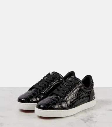Christian Louboutin Fun Vieira croc-effect leather sneakers | Thumbnail 3