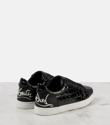 Christian Louboutin Fun Vieira croc-effect leather sneakers | Thumbnail 4