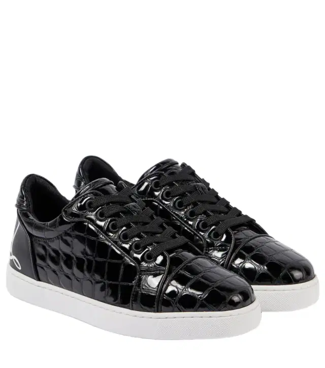 Christian Louboutin Fun Vieira croc-effect leather sneakers