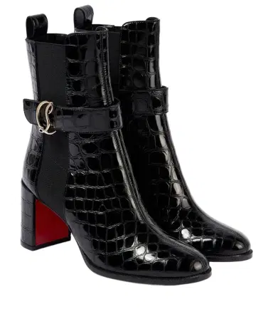 Christian Louboutin CL croc-effect leather ankle boots | Thumbnail 1 Christian Louboutin CL croc-effect leather ankle boots | Thumbnail 1