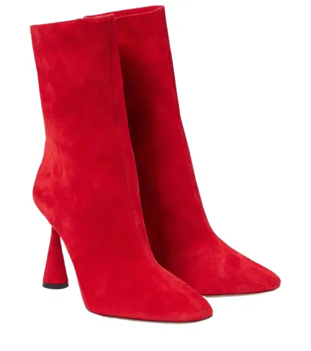 Aquazzura Amore 95 suede ankle boots