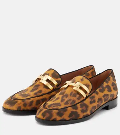 Aquazzura Brandi leopard-print leather loafers | Thumbnail 2