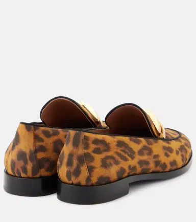 Aquazzura Brandi leopard-print leather loafers | Thumbnail 3