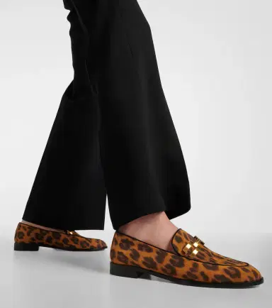 Aquazzura Brandi leopard-print leather loafers | Thumbnail 5
