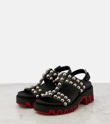 Christian Louboutin Duniclou studded leather sandals | Thumbnail 4 Christian Louboutin Duniclou studded leather sandals | Thumbnail 4