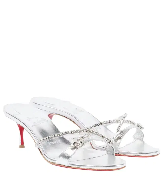 Christian Louboutin Queen 55 embellished leather sandals