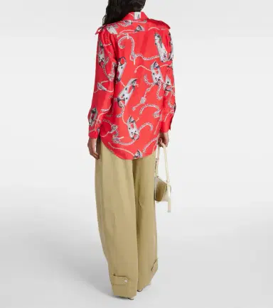 Burberry Printed silk shirt | Thumbnail 3
