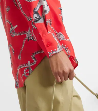 Burberry Printed silk shirt | Thumbnail 4