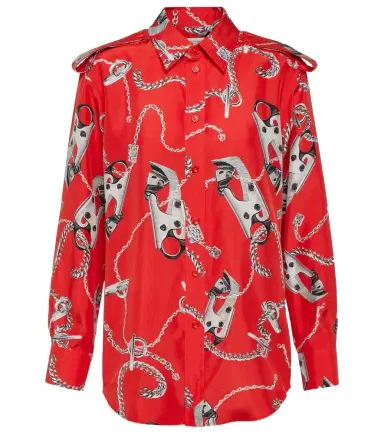 Burberry Printed silk shirt | Thumbnail 1
