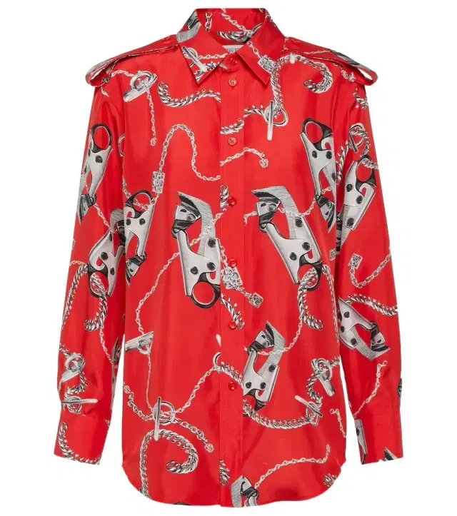 Burberry Printed silk shirt