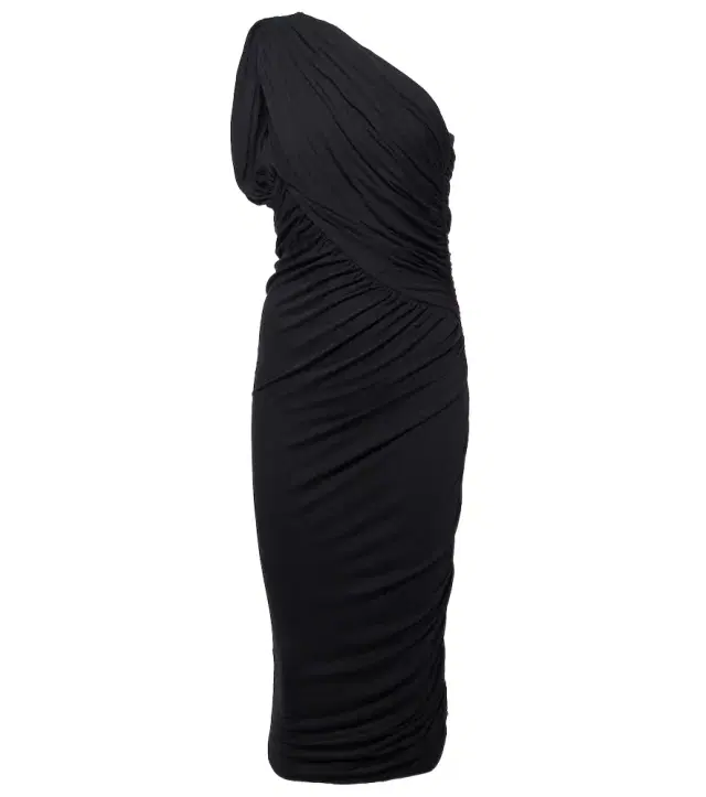 Rick Owens Lilies Amira draped jersey midi dress