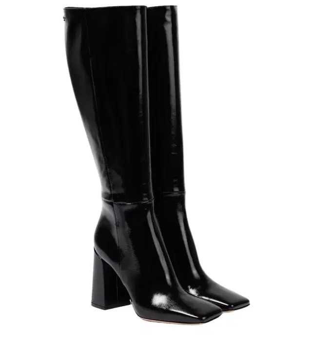 Gianvito Rossi 95 patent leather knee-high boots
