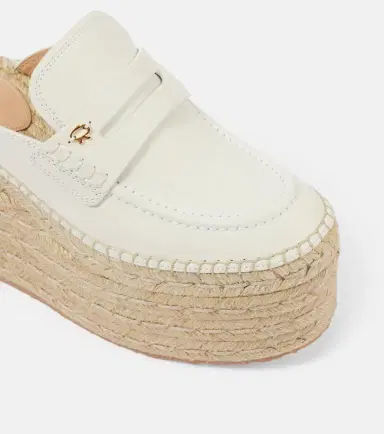 Gianvito Rossi Leather espadrille wedges | Thumbnail 2