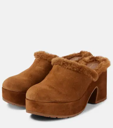 Gianvito Rossi Lyss 55 suede platform clogs | Thumbnail 4