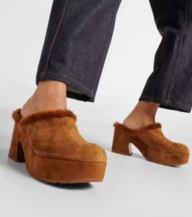 Gianvito Rossi Lyss 55 suede platform clogs | Thumbnail 6
