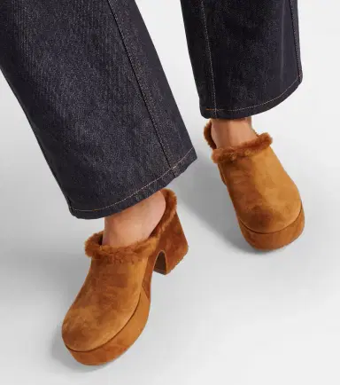 Gianvito Rossi Lyss 55 suede platform clogs | Thumbnail 7
