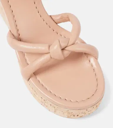 Gianvito Rossi Leather wedge sandals | Thumbnail 2