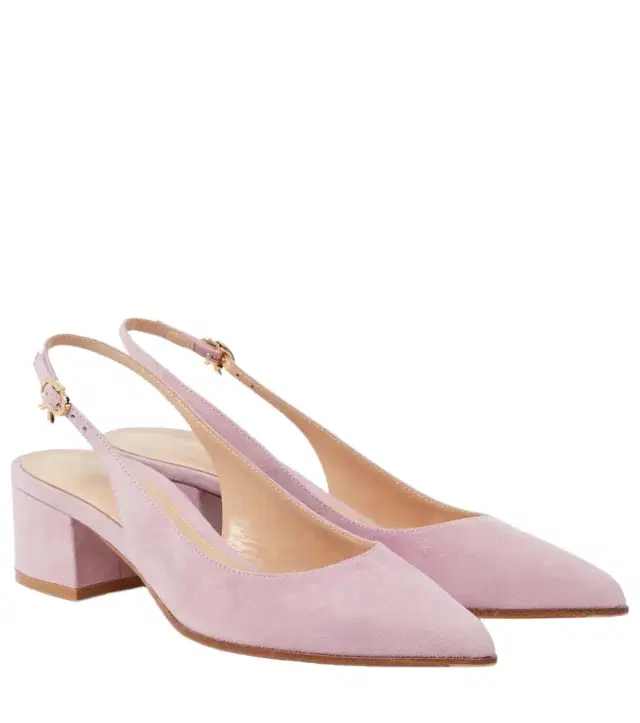 Gianvito Rossi Piper 45 suede slingback pumps