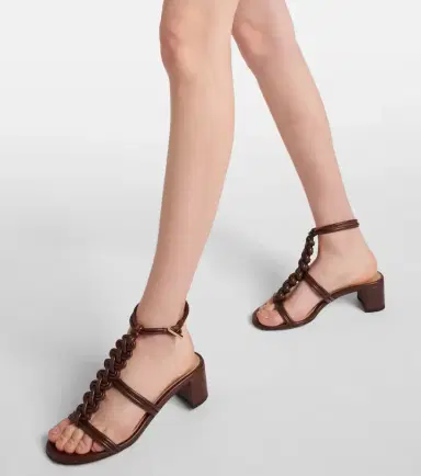 Gianvito Rossi Capua 45 leather sandals | Thumbnail 5