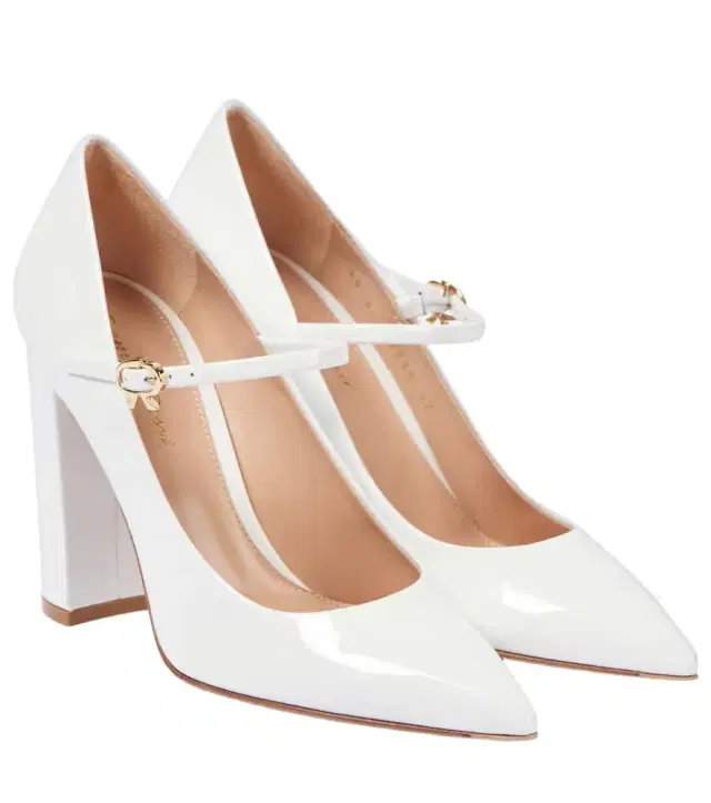 Gianvito Rossi 100 patent leather Mary Jane pumps