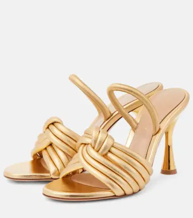 Gianvito Rossi Ottavia metallic leather sandals | Thumbnail 5