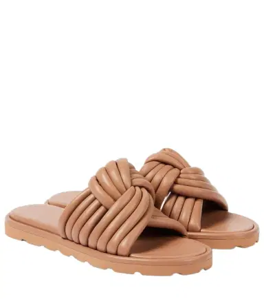Gianvito Rossi Ottavia leather slides | Thumbnail 1