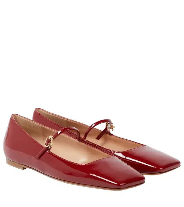 Gianvito Rossi Christina patent leather Mary Jane flats