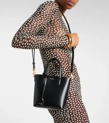 Saint Laurent Toy Shopping Mini leather tote bag | Thumbnail 6