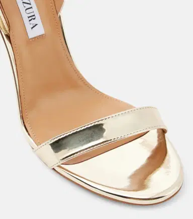 Aquazzura So Nude 105 metallic leather sandals | Thumbnail 3 Aquazzura So Nude 105 metallic leather sandals | Thumbnail 3