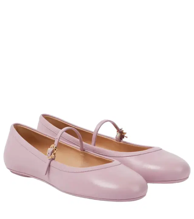 Gianvito Rossi Carla leather Mary Jane flats
