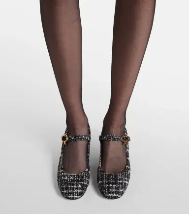 Gianvito Rossi Mary Ribbon 45 bouclé Mary Jane pumps | Thumbnail 6