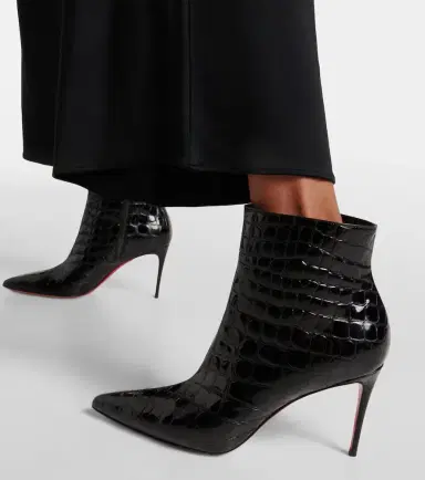Christian Louboutin So Kate 85 croc-effect ankle boots | Thumbnail 2