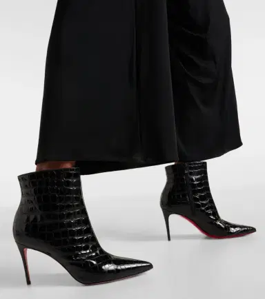 Christian Louboutin So Kate 85 croc-effect ankle boots | Thumbnail 3