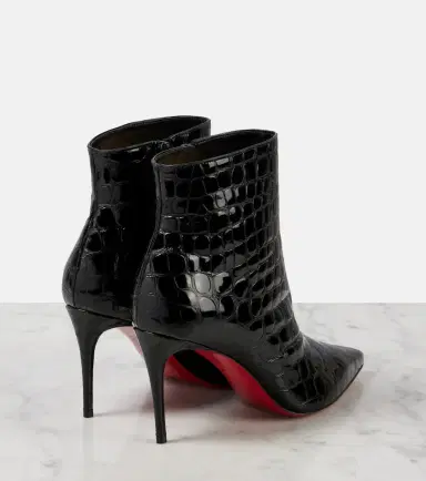 Christian Louboutin So Kate 85 croc-effect ankle boots | Thumbnail 5