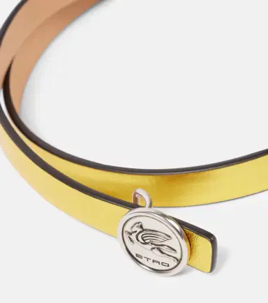 Etro 15mm metallic leather belt | Thumbnail 2