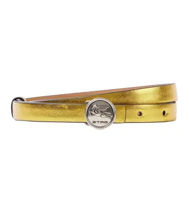 Etro 15mm metallic leather belt | Thumbnail 1