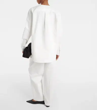 TOTEME Cotton twill blouse | Thumbnail 4 TOTEME Cotton twill blouse | Thumbnail 4