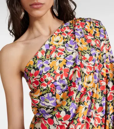 Stella McCartney Floral one-shoulder minidress | Thumbnail 4
